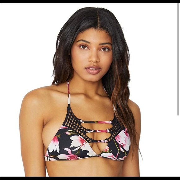 Frankie's Bikinis Other - Joy top in Black Lotus. Size Small.